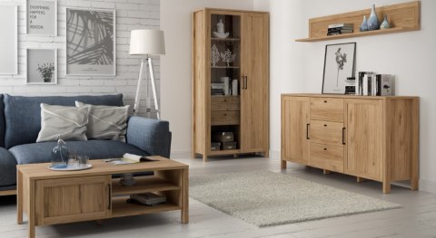 Forte MALTE BRUN CFTT5043-D84 Stolik okolicznościowy, kawowy z Dąb Waterford szafką i półkami Forte MALTE BRUN CFTT5043-D84 Stolik okolicznościowy, kawowy z Dąb Waterford szafką i półkami