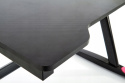 Halmar B40 biurko gamingowe czarny / czerwony oświetlenie LED MDF okleinowany / stal malowana proszkowo 100x60 Halmar B40 biurko gamingowe czarny / czerwony oświetlenie LED MDF okleinowany / stal malowana proszkowo 100x60