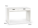 Halmar biurko ESKIMO B-1 biały MDF lakier laminat obrzeża ABS z szufladami 120x60 Halmar biurko ESKIMO B-1 biały MDF lakier laminat obrzeża ABS z szufladami 120x60