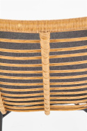 Halmar IKARO fotel czarny / naturalny / popielaty - metal, rattan syntetyczny, tkanina Halmar IKARO fotel czarny / naturalny / popielaty - metal, rattan syntetyczny, tkanina
