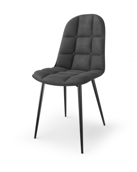Halmar K417 krzesło popielaty tkanina - velvet / stal malowana proszkowo Halmar K417 krzesło popielaty tkanina - velvet / stal malowana proszkowo