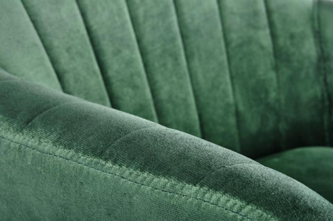 Halmar K429 krzesło do jadalni ciemny zielony tkanina velvet / stal Halmar K429 krzesło do jadalni ciemny zielony tkanina velvet / stal
