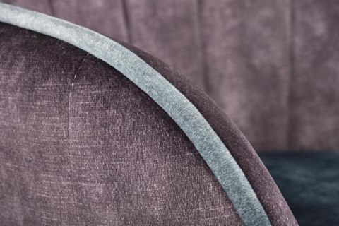 Halmar K440 krzesło do jadalni ciemny popiel/niebieski tkanina velvet / stal malowana Halmar K440 krzesło do jadalni ciemny popiel/niebieski tkanina velvet / stal malowana