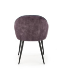 Halmar K440 krzesło do jadalni ciemny popiel/niebieski tkanina velvet / stal malowana Halmar K440 krzesło do jadalni ciemny popiel/niebieski tkanina velvet / stal malowana