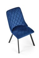 Halmar K450 krzesło granatowy tkanina velvet / stal malowana Halmar K450 krzesło granatowy tkanina velvet / stal malowana