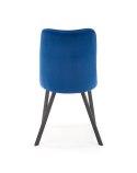 Halmar K450 krzesło granatowy tkanina velvet / stal malowana Halmar K450 krzesło granatowy tkanina velvet / stal malowana