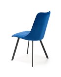 Halmar K450 krzesło granatowy tkanina velvet / stal malowana Halmar K450 krzesło granatowy tkanina velvet / stal malowana
