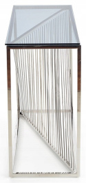 Halmar KN4 konsolka, stelaż stal chromowana - srebrny, szkło - dymiony 120x40 Halmar KN4 konsolka, stelaż stal chromowana - srebrny, szkło - dymiony 120x40