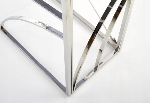 Halmar konsolka KN5 stelaż stal chromowana - srebrny, szkło - dymiony 120x40 do salonu przedpokoju pokoju Halmar konsolka KN5 stelaż stal chromowana - srebrny, szkło - dymiony 120x40 do salonu przedpokoju pokoju