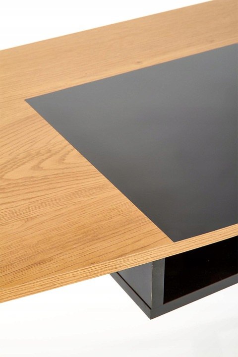 Halmar biurko B41 MDF okleinowany dąb złoty / czarny stal malowana proszkowo 100x50 Halmar biurko B41 MDF okleinowany dąb złoty / czarny stal malowana proszkowo 100x50