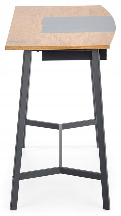 Halmar biurko B41 MDF okleinowany dąb złoty / czarny stal malowana proszkowo 100x50 Halmar biurko B41 MDF okleinowany dąb złoty / czarny stal malowana proszkowo 100x50