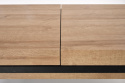 Halmar ława ze schowkiem CLARA MDF okleinowany dąb złoty/czarny stal malowana proszkowo 110x60 Halmar ława ze schowkiem CLARA MDF okleinowany dąb złoty/czarny stal malowana proszkowo 110x60