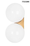 Moosee MOOSEE Kinkiet lampa ścienna BOLL TWIN stal złota klosze szkło mleczne 2xG9 Moosee MOOSEE Kinkiet lampa ścienna BOLL TWIN stal złota klosze szkło mleczne 2xG9