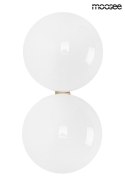 Moosee MOOSEE Kinkiet lampa ścienna BOLL TWIN stal złota klosze szkło mleczne 2xG9 Moosee MOOSEE Kinkiet lampa ścienna BOLL TWIN stal złota klosze szkło mleczne 2xG9