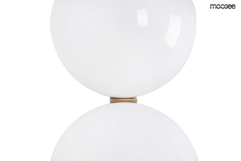 Moosee MOOSEE Kinkiet lampa ścienna BOLL TWIN stal złota klosze szkło mleczne 2xG9 Moosee MOOSEE Kinkiet lampa ścienna BOLL TWIN stal złota klosze szkło mleczne 2xG9