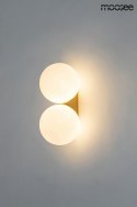 Moosee MOOSEE Kinkiet lampa ścienna BOLL TWIN stal złota klosze szkło mleczne 2xG9 Moosee MOOSEE Kinkiet lampa ścienna BOLL TWIN stal złota klosze szkło mleczne 2xG9