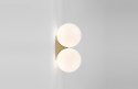 Moosee MOOSEE Kinkiet lampa ścienna BOLL TWIN stal złota klosze szkło mleczne 2xG9 Moosee MOOSEE Kinkiet lampa ścienna BOLL TWIN stal złota klosze szkło mleczne 2xG9