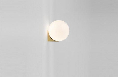 LAMPA ŚCIENNA KINKIET BOLL KULA stal ZŁOTA klosz SZKŁO MLECZNE G9 Moosee MOOSEE LAMPA ŚCIENNA KINKIET BOLL KULA stal ZŁOTA klosz SZKŁO MLECZNE G9 Moosee MOOSEE