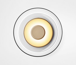 Moosee MOOSEE Kinkiet lampa ścienna LED EDEN WALL złota metalowa klosz szkło bezbarwny