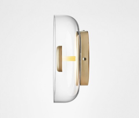 Moosee MOOSEE Kinkiet lampa ścienna LED EDEN WALL złota metalowa klosz szkło bezbarwny Moosee MOOSEE Kinkiet lampa ścienna LED EDEN WALL złota metalowa klosz szkło bezbarwny