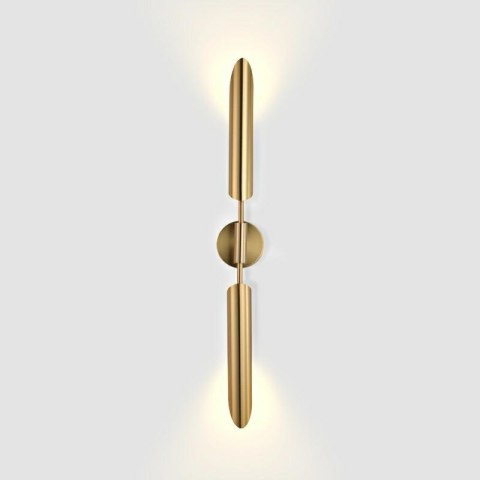 Moosee MOOSEE KInkiet lampa ścienna LOCCA złota stal 2xG9 elegancka i nowoczesna do domu i do lokalu hotelu