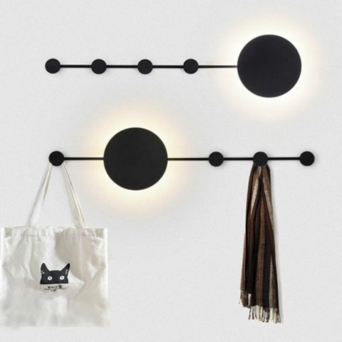 KINKIET LAMPA ścienna LED SHADOW HANG z WIESZAKIEM CZARNA metal Moosee MOOSEE KINKIET LAMPA ścienna LED SHADOW HANG z WIESZAKIEM CZARNA metal Moosee MOOSEE