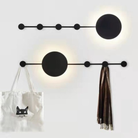 KINKIET LAMPA ścienna LED SHADOW HANG z WIESZAKIEM CZARNA metal Moosee MOOSEE KINKIET LAMPA ścienna LED SHADOW HANG z WIESZAKIEM CZARNA metal Moosee MOOSEE