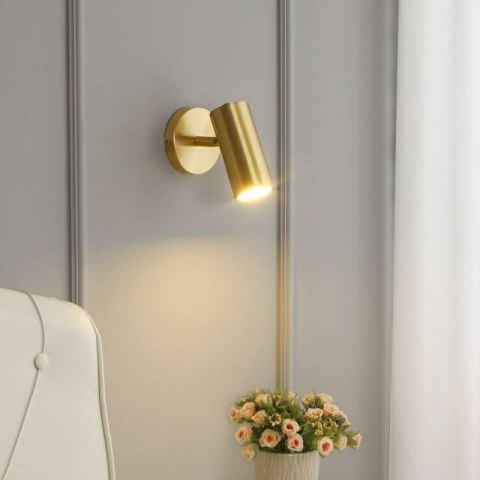 Moosee MOOSEE Kinkiet lampa ścienna SPOT złota stal aluminium regulowany klosz GU10 Moosee MOOSEE Kinkiet lampa ścienna SPOT złota stal aluminium regulowany klosz GU10