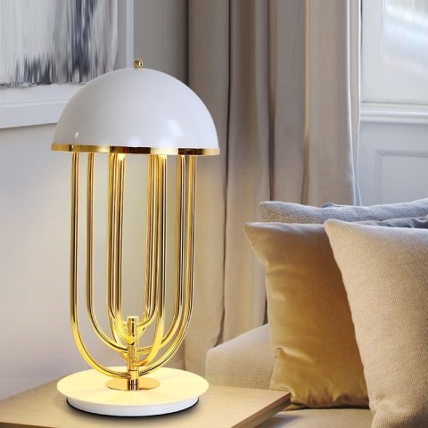 LAMPA BIURKOWA nocna STOŁOWA BOTTEGA stal ZŁOTO / BIAŁA G9 Moosee MOOSEE LAMPA BIURKOWA nocna STOŁOWA BOTTEGA stal ZŁOTO / BIAŁA G9 Moosee MOOSEE