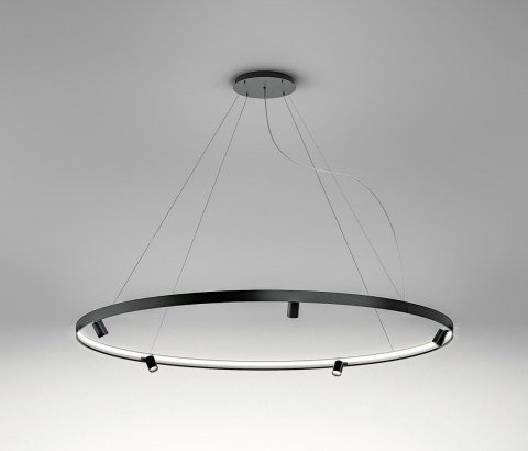 Moosee MOOSEE lampa wisząca LED CIRCLE SPOT 98 BLACK grafitowa stal nierdzewna akryl dodatkowe punkty światła Moosee MOOSEE lampa wisząca LED CIRCLE SPOT 98 BLACK grafitowa stal nierdzewna akryl dodatkowe punkty światła