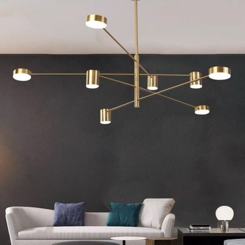 Moosee MOOSEE lampa wisząca LED PIAZETTA złota stal elegancka i nowoczesna Moosee MOOSEE lampa wisząca LED PIAZETTA złota stal elegancka i nowoczesna