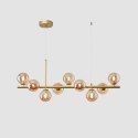 LAMPA WISZĄCA SUFITOWA ROMEO GOLD stal ZŁOTA / klosze szklane BURSZTYNOWE 8xE14 Moosee MOOSEE LAMPA WISZĄCA SUFITOWA ROMEO GOLD stal ZŁOTA / klosze szklane BURSZTYNOWE 8xE14 Moosee MOOSEE
