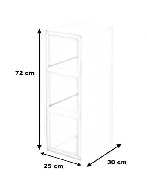 Halmar VENTO G-25/72 szafka górna otwarta dąb craft - szafka kuchenna wisząca z półkami - płyta laminowana Halmar VENTO G-25/72 szafka górna otwarta dąb craft - szafka kuchenna wisząca z półkami - płyta laminowana