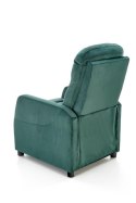 Halmar FELIPE 2 fotel wypoczynkowy rozkładany ciemny zielony, BLUVEL #78