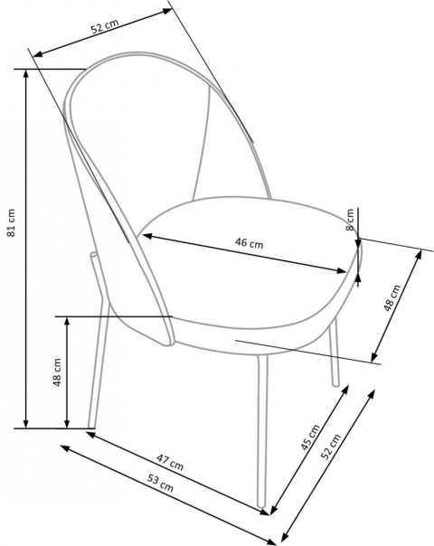 Halmar K451 krzesło popielaty / jasny orzech - tkanina / sklejka gięta + okleina naturalna / stal Halmar K451 krzesło popielaty / jasny orzech - tkanina / sklejka gięta + okleina naturalna / stal