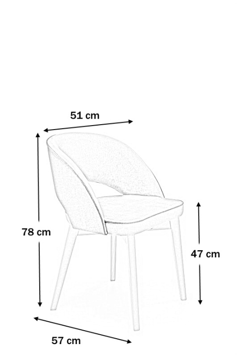 Halmar MARINO krzesło do jadalni dąb miodowy / tap. MONOLITH 04 (kremowe) - tapicerowane do salonu - nogi lite drewno Halmar MARINO krzesło do jadalni dąb miodowy / tap. MONOLITH 04 (kremowe) - tapicerowane do salonu - nogi lite drewno