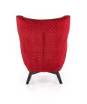Halmar MARVEL fotel wypoczynkowy bordowy / czarny materiał: tkanina velvet / drewno lite Halmar MARVEL fotel wypoczynkowy bordowy / czarny materiał: tkanina velvet / drewno lite