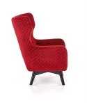Halmar MARVEL fotel wypoczynkowy bordowy / czarny materiał: tkanina velvet / drewno lite Halmar MARVEL fotel wypoczynkowy bordowy / czarny materiał: tkanina velvet / drewno lite