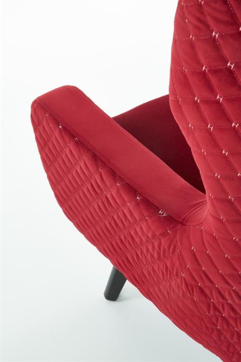 Halmar MARVEL fotel wypoczynkowy bordowy / czarny materiał: tkanina velvet / drewno lite Halmar MARVEL fotel wypoczynkowy bordowy / czarny materiał: tkanina velvet / drewno lite