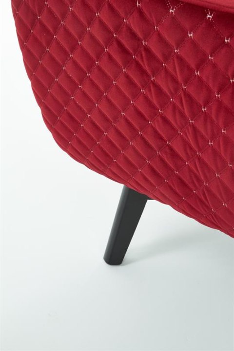 Halmar MARVEL fotel wypoczynkowy bordowy / czarny materiał: tkanina velvet / drewno lite Halmar MARVEL fotel wypoczynkowy bordowy / czarny materiał: tkanina velvet / drewno lite