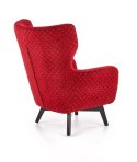 Halmar MARVEL fotel wypoczynkowy bordowy / czarny materiał: tkanina velvet / drewno lite Halmar MARVEL fotel wypoczynkowy bordowy / czarny materiał: tkanina velvet / drewno lite