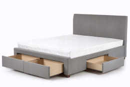 Halmar łóżko dwuosobowe MODENA 180 z szufladami popiel tkanina do sypialni