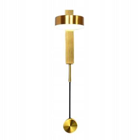 King Home Kinkiet Lampa ścienna LED CLARID GOLD złota aluminium metal regulowany klosz King Home Kinkiet Lampa ścienna LED CLARID GOLD złota aluminium metal regulowany klosz