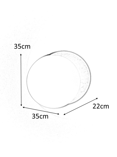 KINKIET LAMPA ŚCIENNA LED ECLISE złota / biała STAL ALUMINIUM imitująca zachód słońca King Home KINKIET LAMPA ŚCIENNA LED ECLISE złota / biała STAL ALUMINIUM imitująca zachód słońca King Home