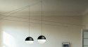 Moosee MOOSEE Kinkiet lampa ścienna wisząca BOWL DUO czarno biała E27 Moosee MOOSEE Kinkiet lampa ścienna wisząca BOWL DUO czarno biała E27