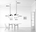 Moosee MOOSEE Kinkiet lampa ścienna wisząca BOWL DUO czarno biała E27 Moosee MOOSEE Kinkiet lampa ścienna wisząca BOWL DUO czarno biała E27