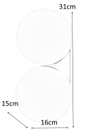 Moosee MOOSEE Kinkiet lampa ścienna BOLL TWIN stal złota klosze szkło mleczne 2xG9 Moosee MOOSEE Kinkiet lampa ścienna BOLL TWIN stal złota klosze szkło mleczne 2xG9