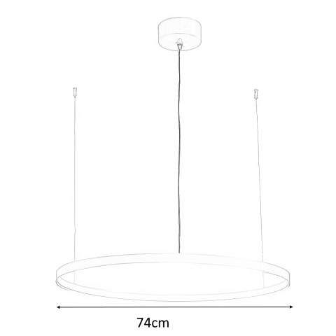 Moosee MOOSEE lampa wisząca LED CIRCLE 74 złota stal nierdzewna akryl Moosee MOOSEE lampa wisząca LED CIRCLE 74 złota stal nierdzewna akryl