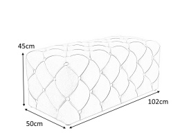 SIGNAL PUFA AVIVA PROSTOKĄT VELVET GRANATOWY BLUVEL 86/ WENGE