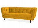 SIGNAL SOFA CASTELLO 3 VELVET CURRY BLUVEL 68 / DREWNO WENGE TRZYOSOBOWA